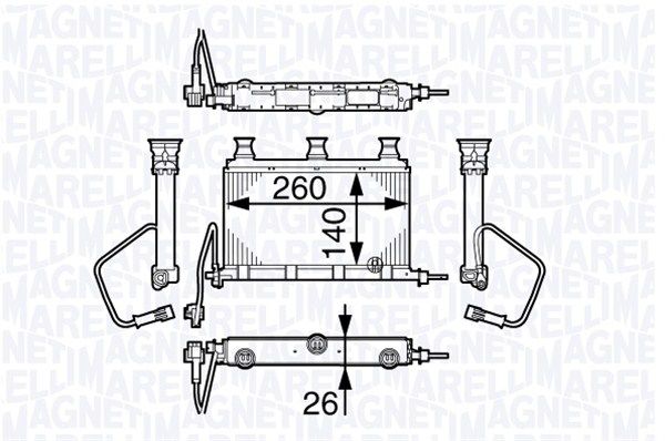 MAGNETI MARELLI Siltummainis, Salona apsilde 350218352000